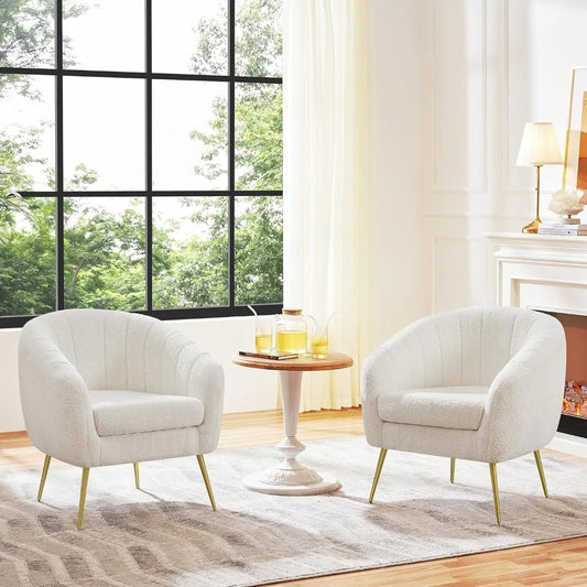 Sherpa Fabric Accent Chair