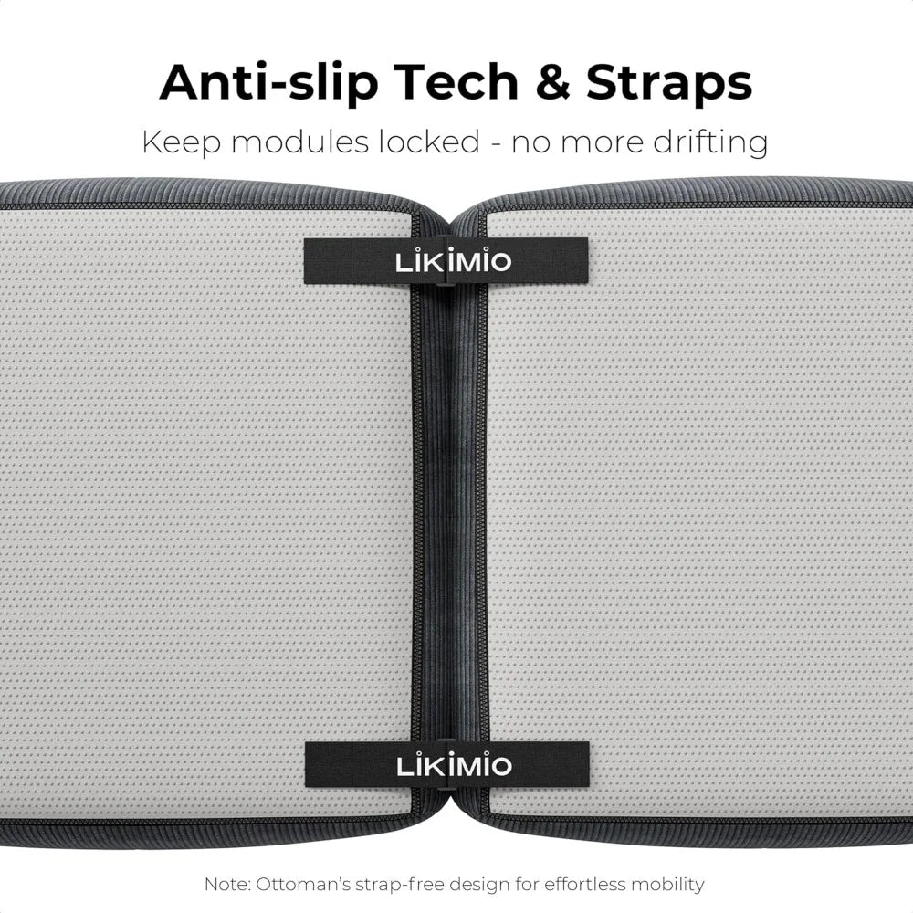 Dark Grey, Oversized 3-Seater Couch