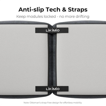 Dark Grey, Oversized 3-Seater Couch