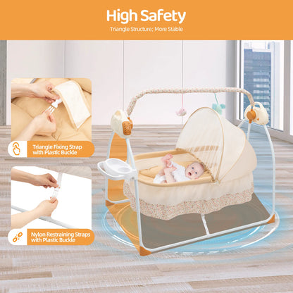 Electric Baby Crib Cradle