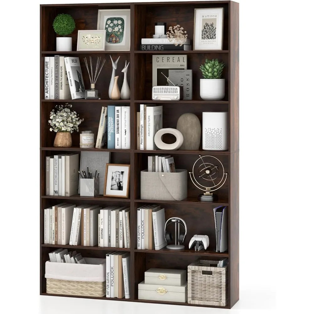 6-Tier Bookcase, 70" Tall