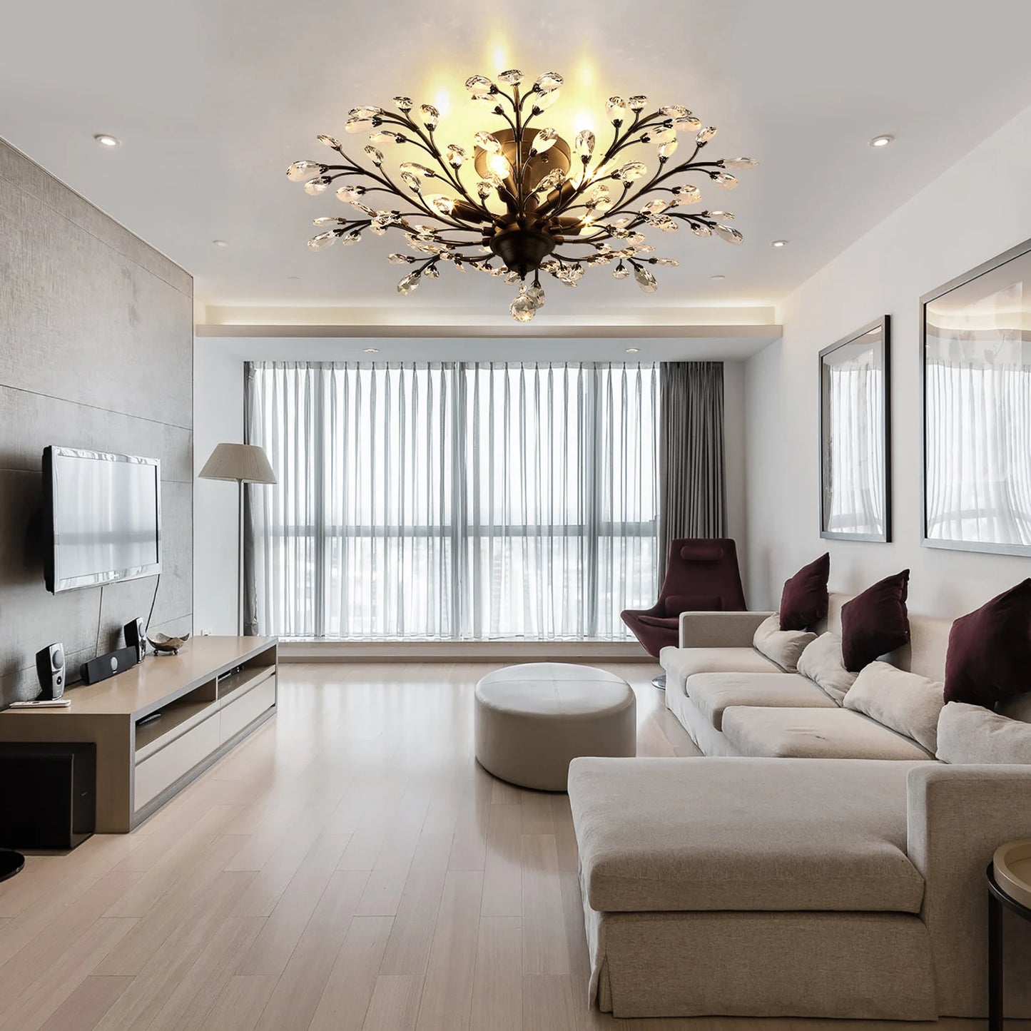 Crystal Chandelier Ceiling Light