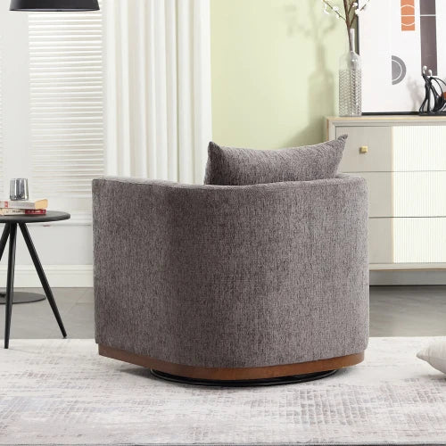dark gray Swivel Barrel Chair