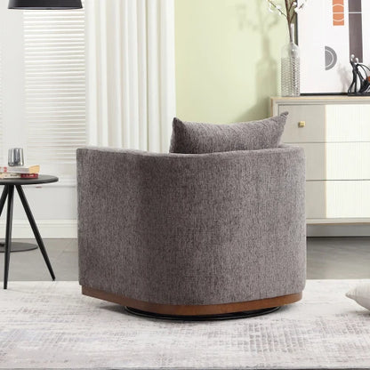 dark gray Swivel Barrel Chair