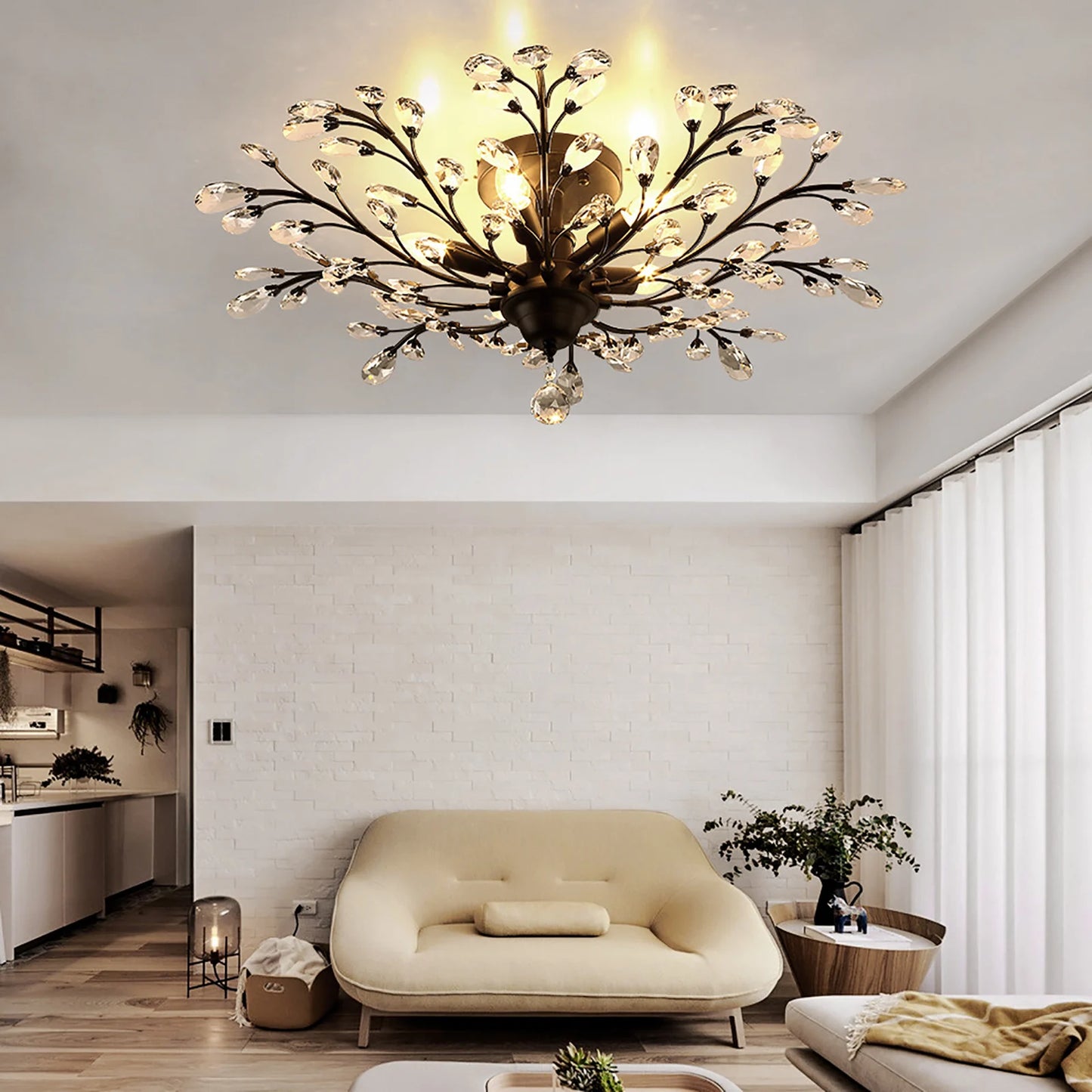 Crystal Chandelier Ceiling Light