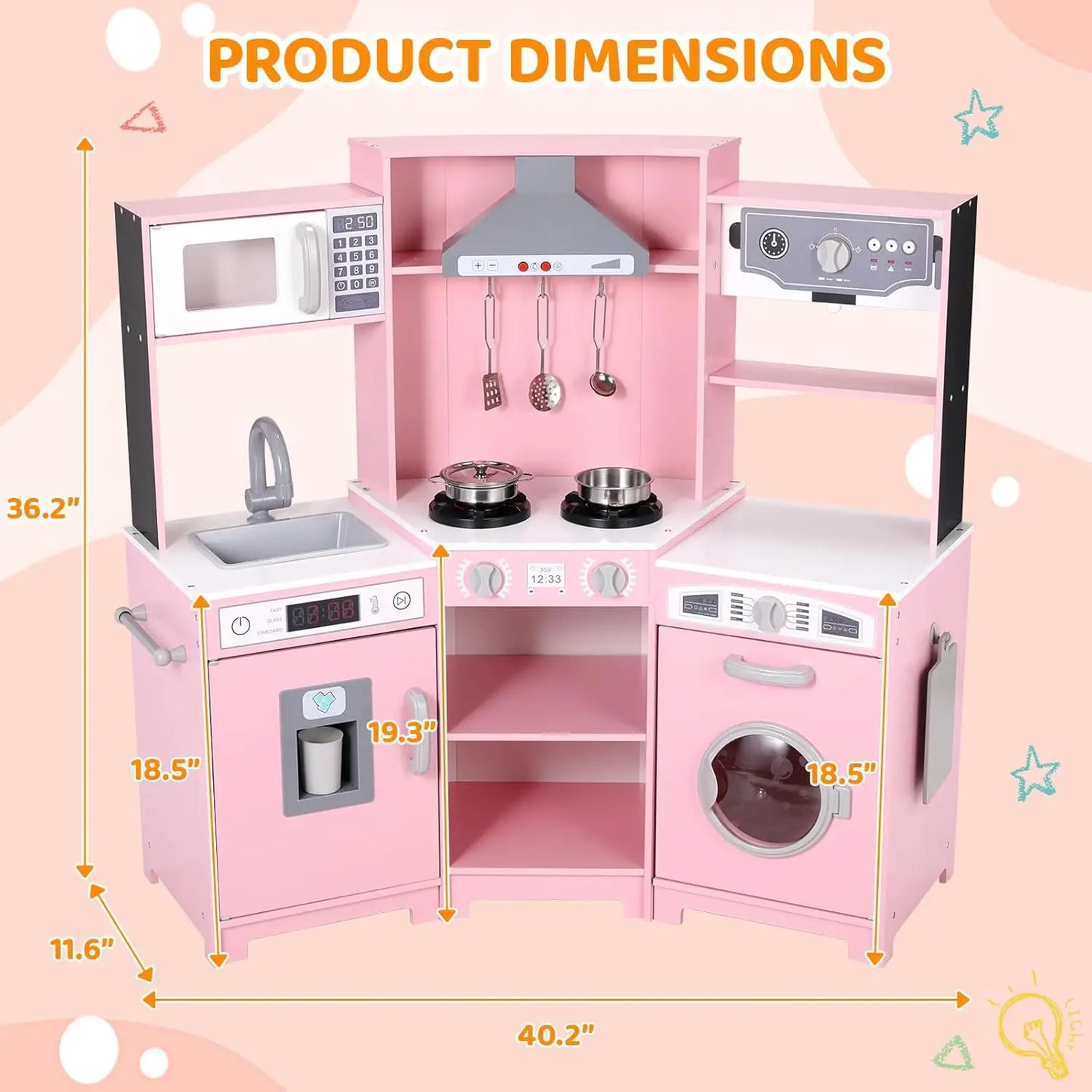 Corner Play Kitchen for Kids