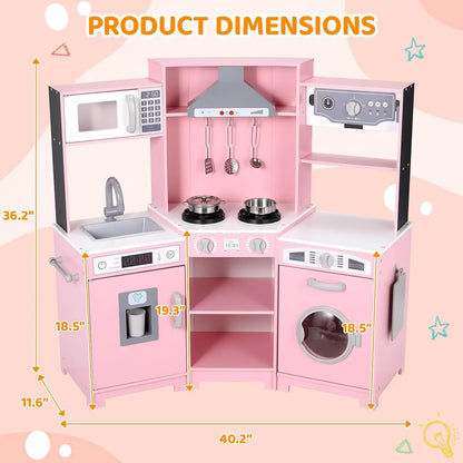Corner Play Kitchen for Kids