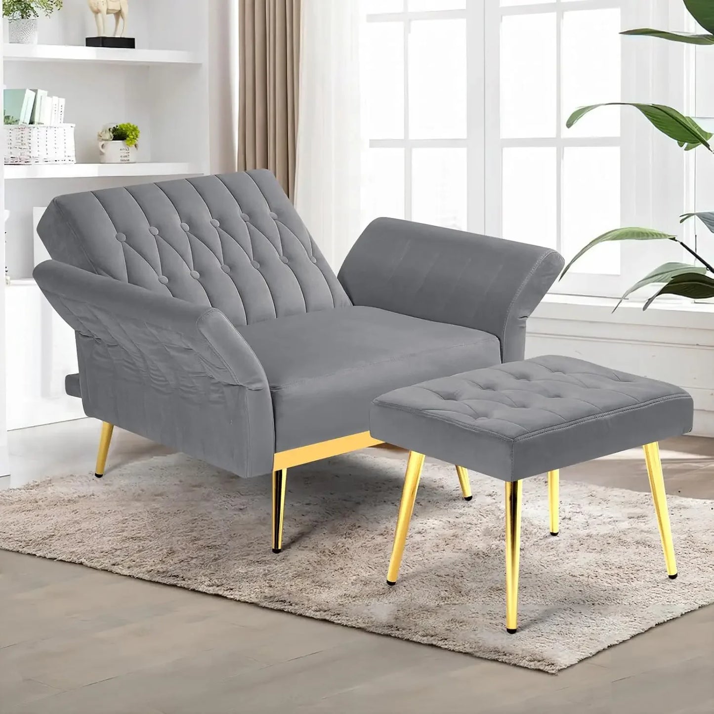 Accent Chair with Adjustable Backrest