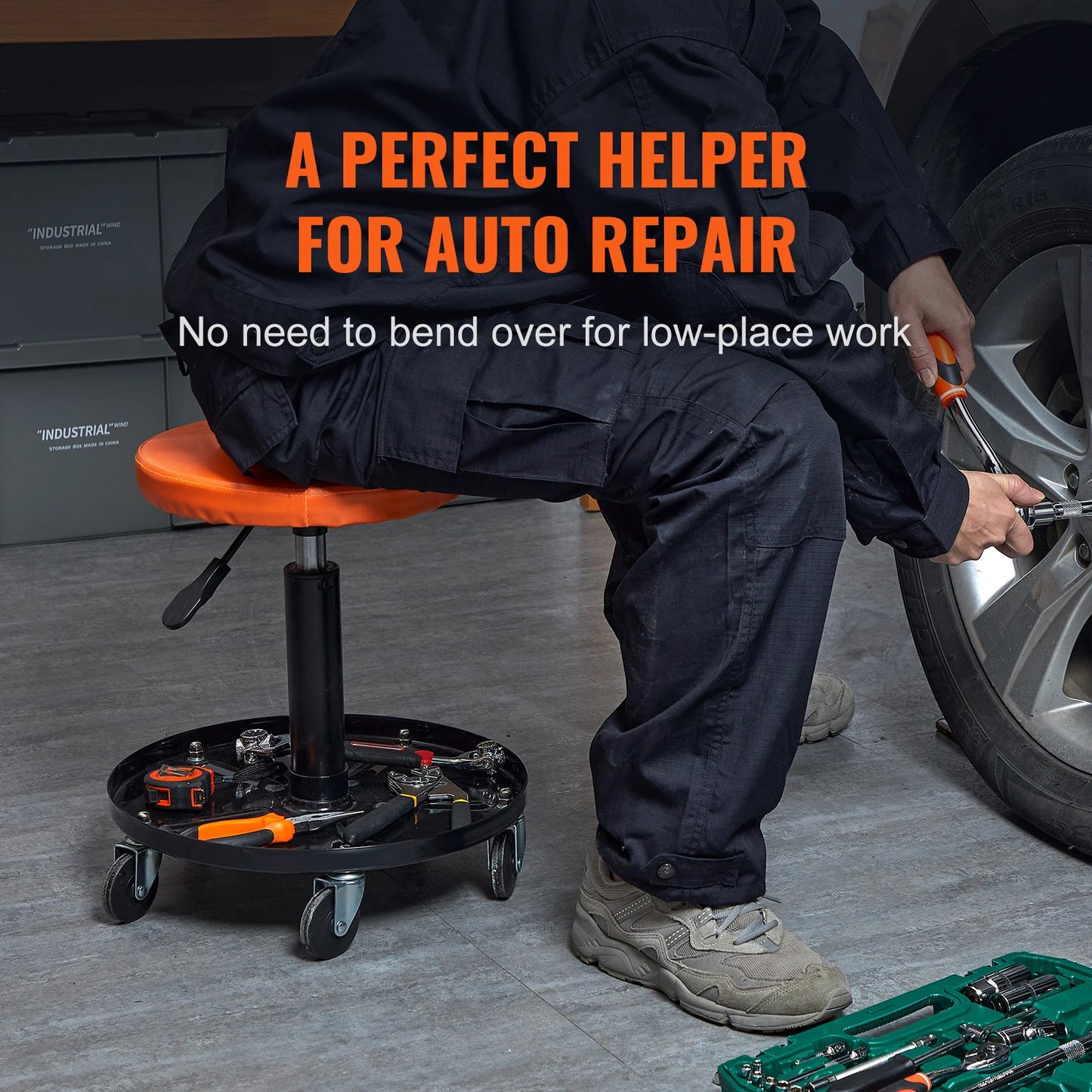 Mechanic Stool 250 LBS