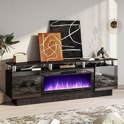 70" Modern Fireplace TV Stand with 36" Electric Fireplace