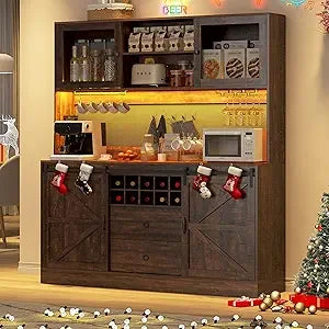 74" Tall 63" Wide Larg Bar Cabinet
