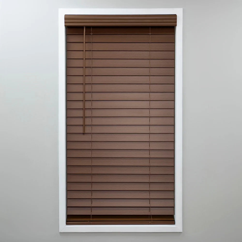 Cordless 2 Inch Faux Wood Blinds