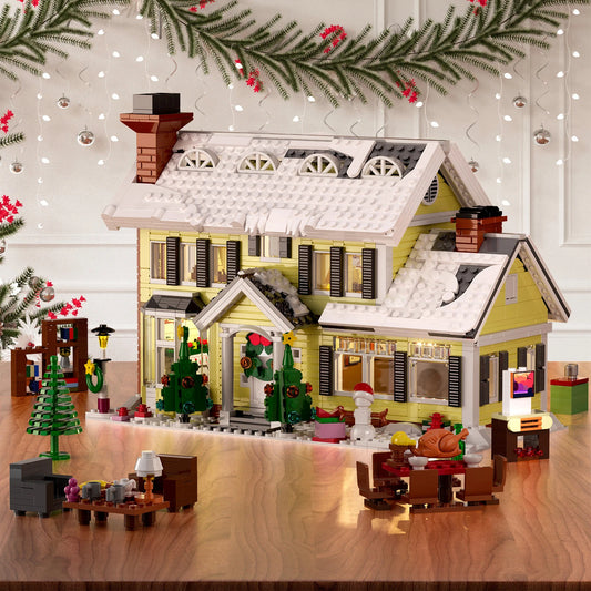 1156PCS Christmas Snow Village House