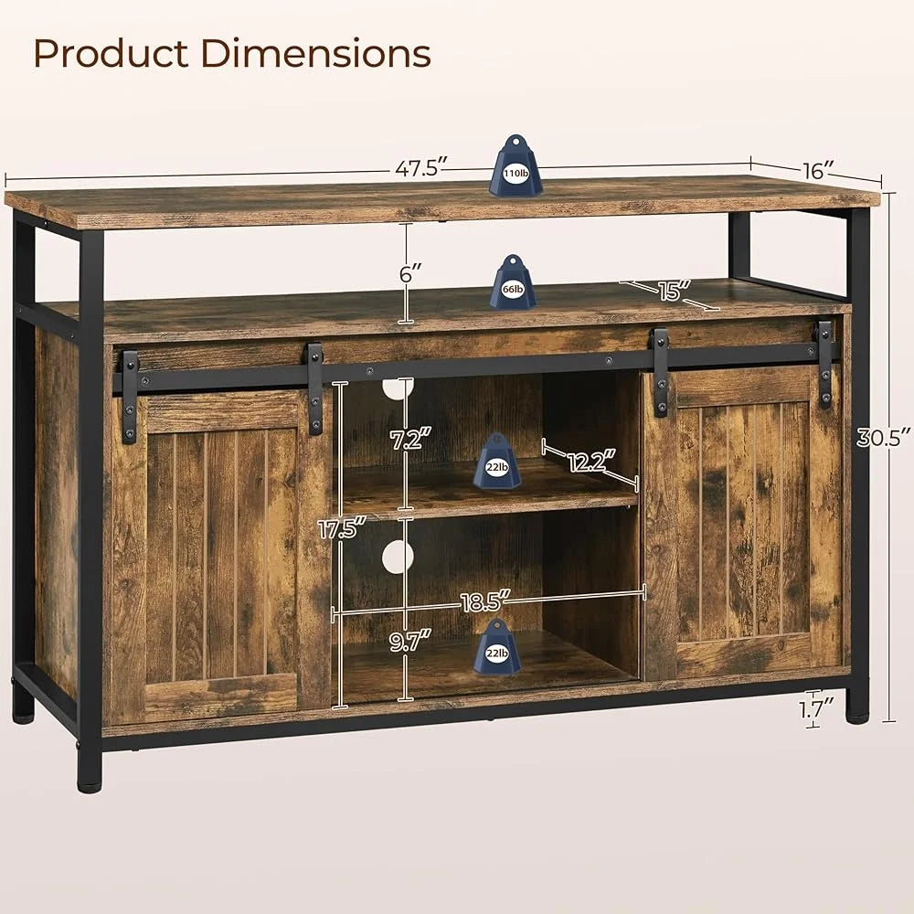 TV Stand with Storage Cabinets