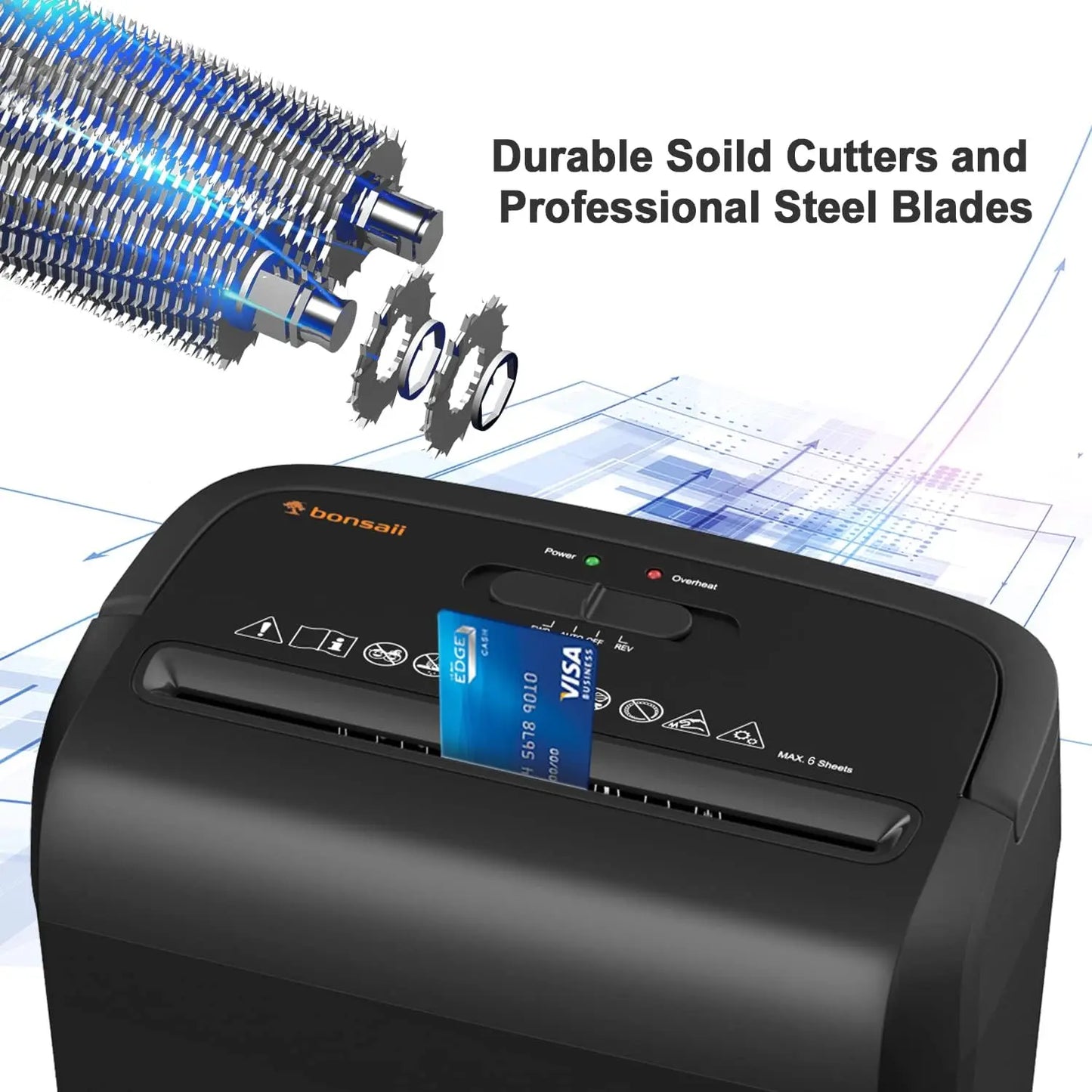 6-Sheet Micro-Cut Paper Shredder