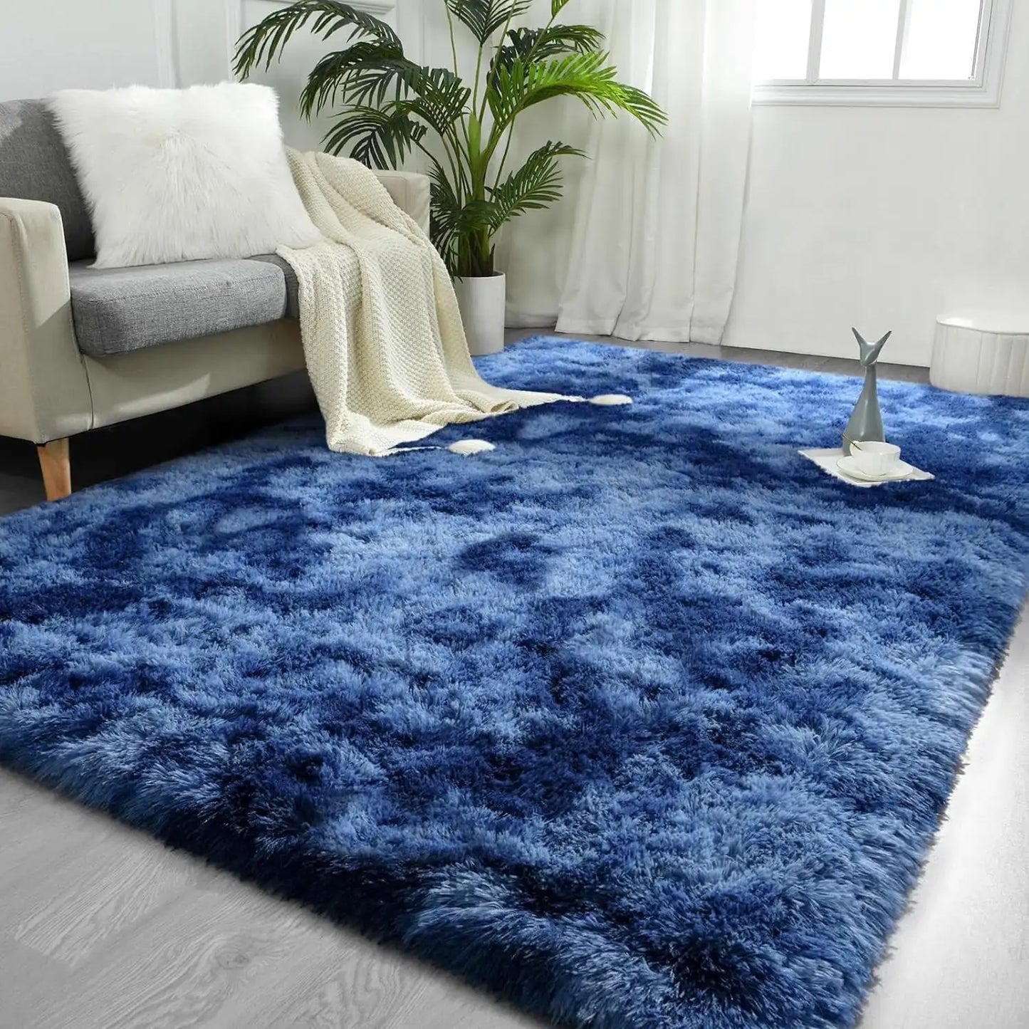 Soft Plush Tie Dye Velvet Rugs