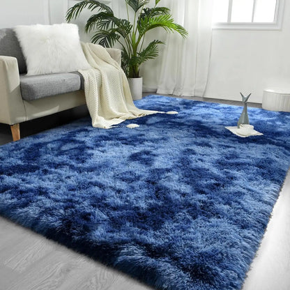 Soft Plush Tie Dye Velvet Rugs