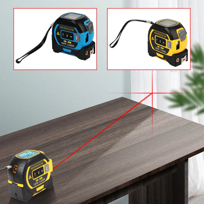 3 in 1 Display with Backlight Tape Measure