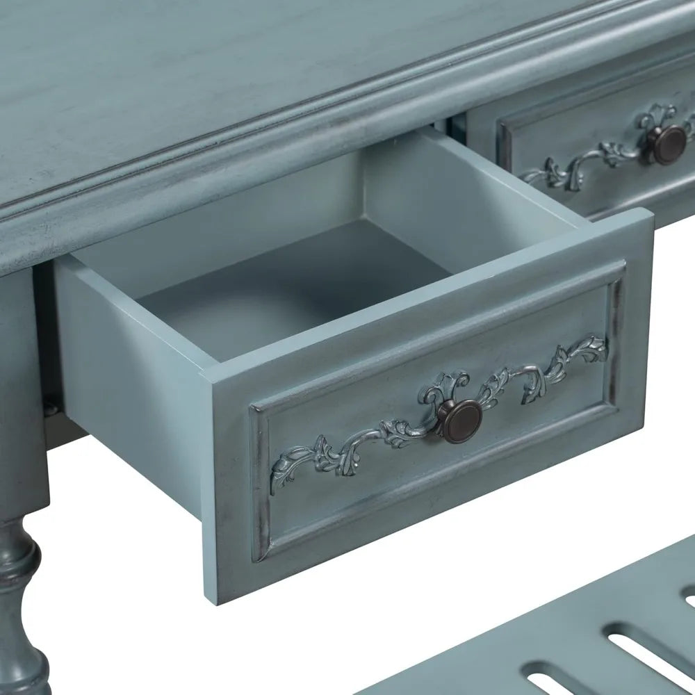 Retro Circular Curved Console Table