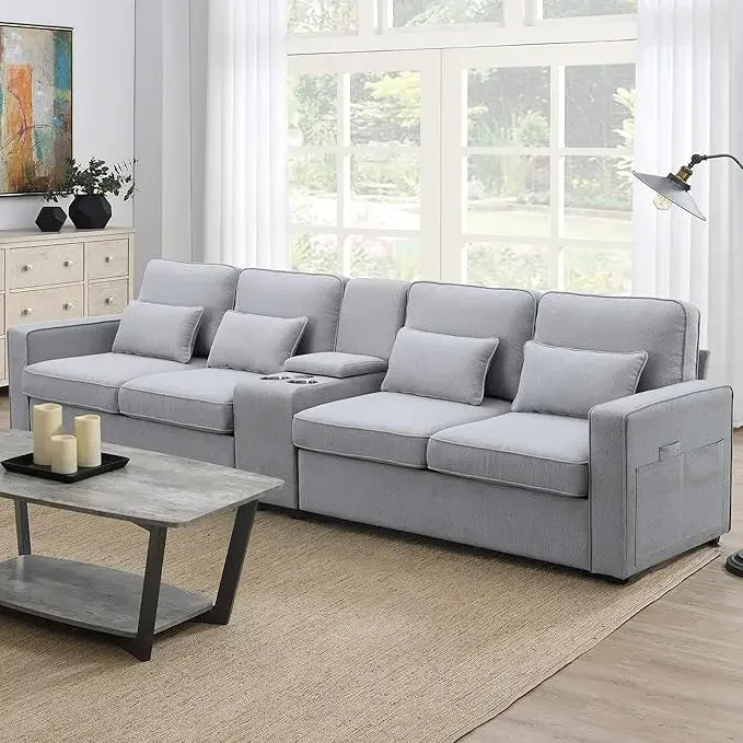 Sectional Sofa with Console