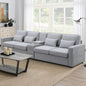 Sectional Sofa with Console
