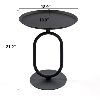 Lantern-shaped Metal End Table