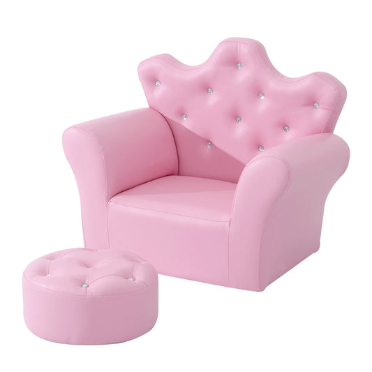 Kids Sofa Set with Footstool
