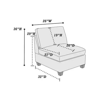 Modular Sectional 6pc Set