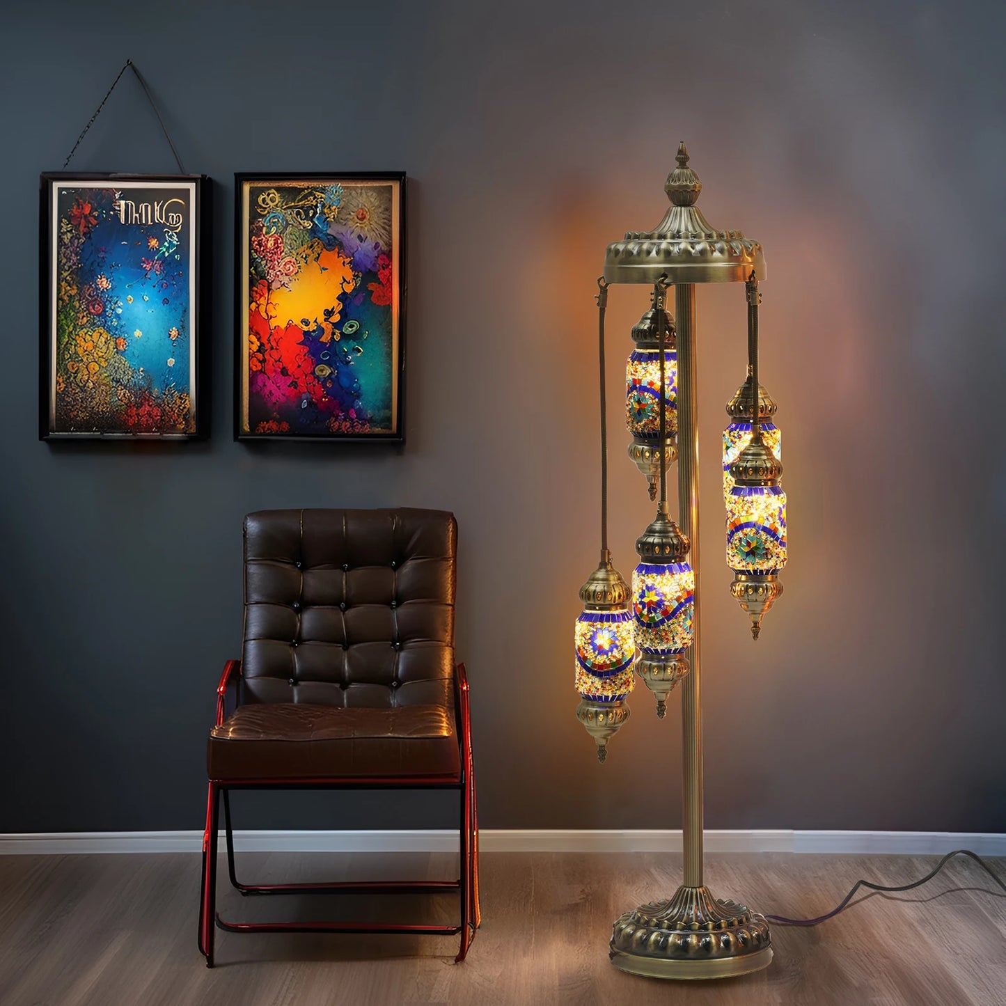 Turkish Mosaic Floor Lamp