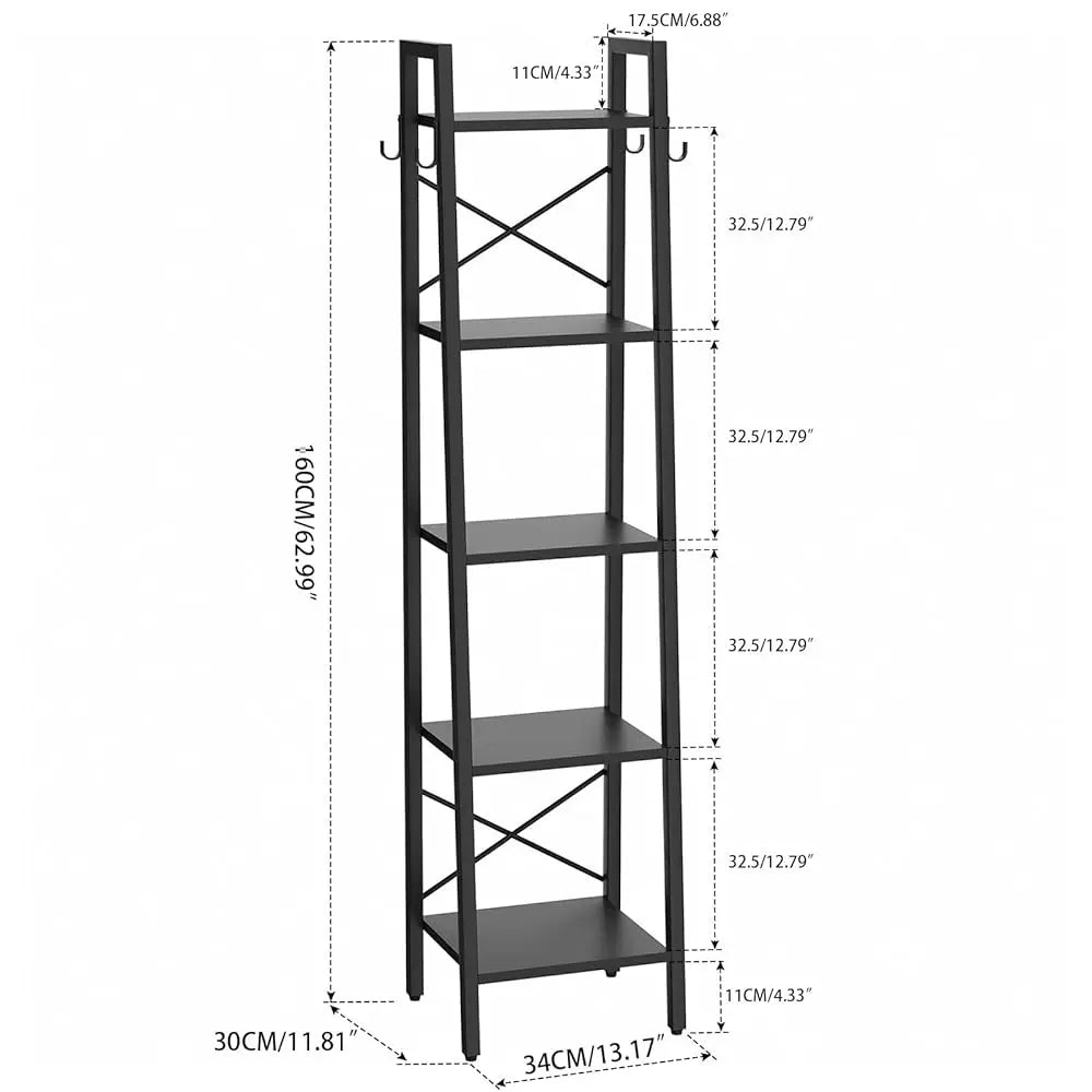 5 Tiers Ladder Bookcase