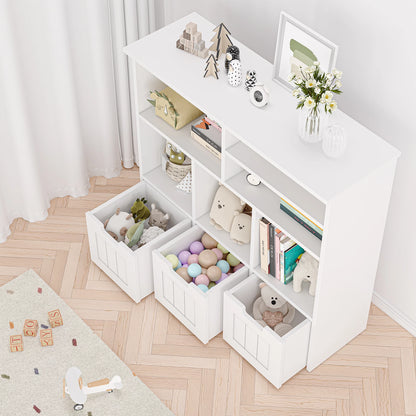 Kids Bookshelf Storage Cabinet