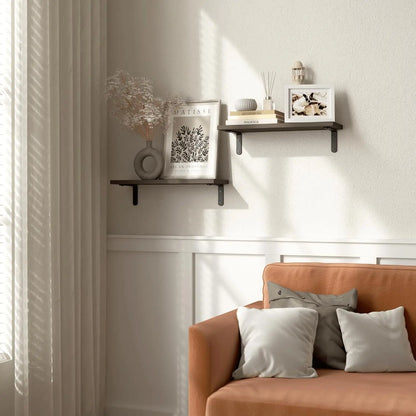 Rustic Wood Shelves Set of 2