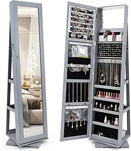 360° Rotating Jewelry Armoire