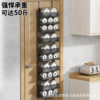 10-Tier Pantry Door Hanging Organization And Storage