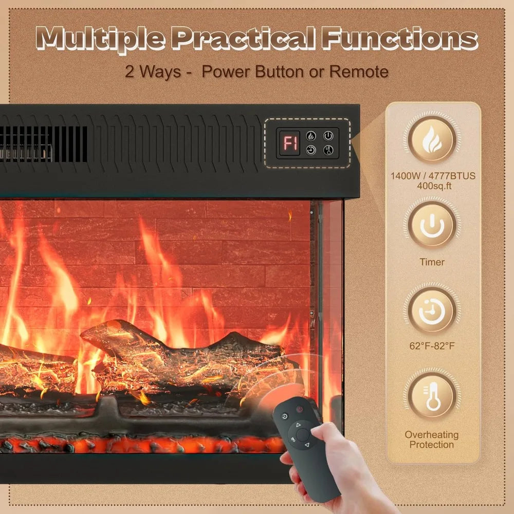 Fireplace TV Stand ,for 75 Inch TV