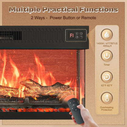 Fireplace TV Stand ,for 75 Inch TV