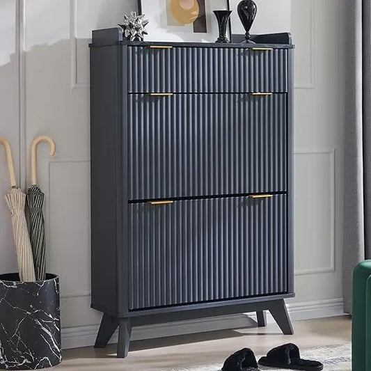 Storage Cabinet with 2 Flip Drawers