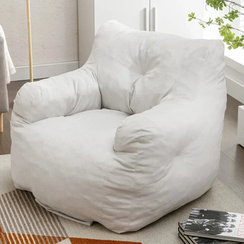 Fabric Bean Bag Chair Memory Foam Filled
