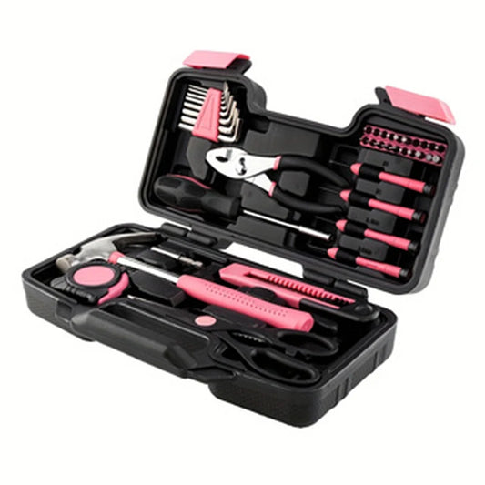 39-Piece Pink Tool Kit