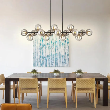 16-Light Modern Chandelier Mid Century
