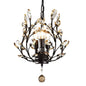 Vintage 3 Light Small Crystal Chandelier