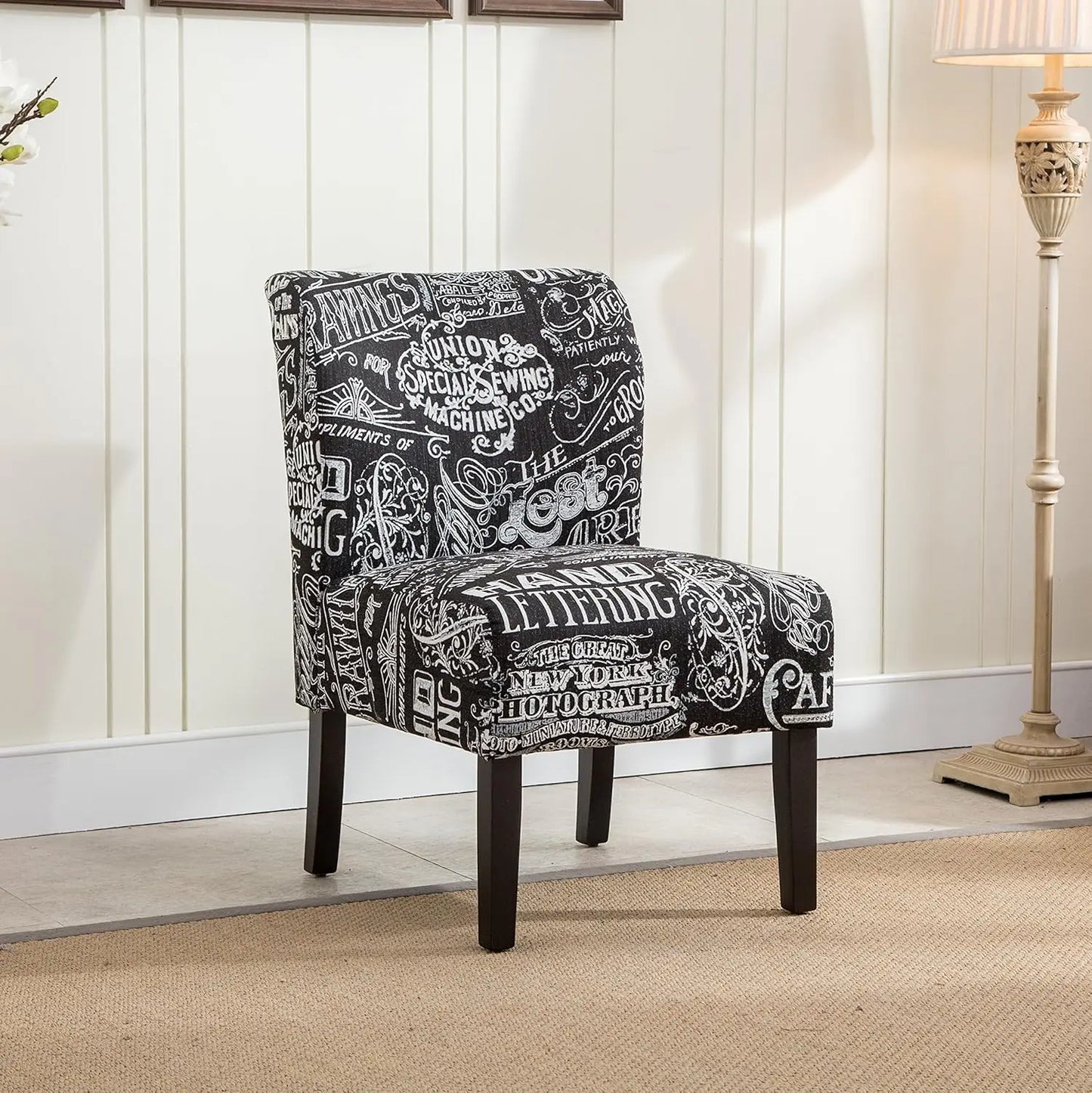 Capa Print Fabric Accent Chair