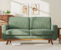 68" Loveseat Sofa - Green, Comfy Corduroy
