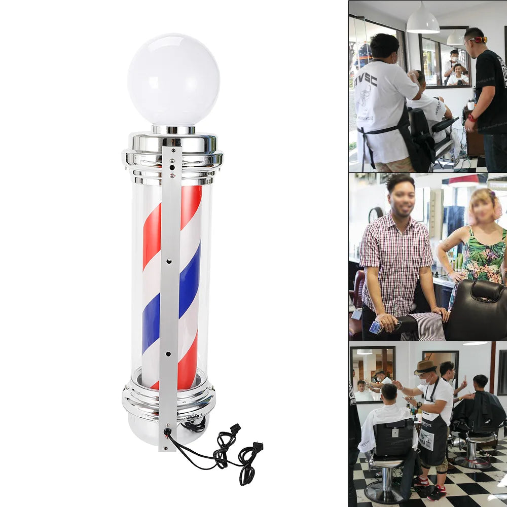 Barber Shop Pole Rotating Light