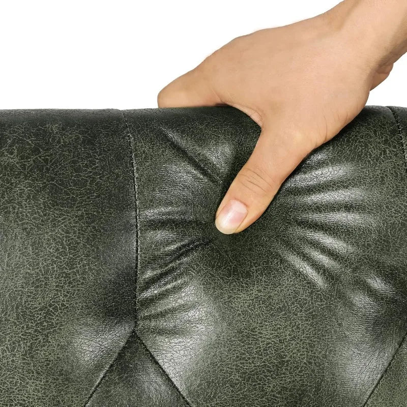 24'' Leather Ottoman with Storage