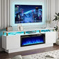 70" Modern Fireplace TV Stand with 36" Electric Fireplace