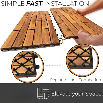 Interlocking Deck Tiles 24 x 12