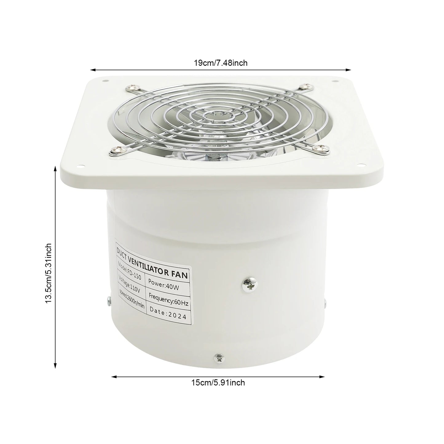 6 Inch Exhaust Fan