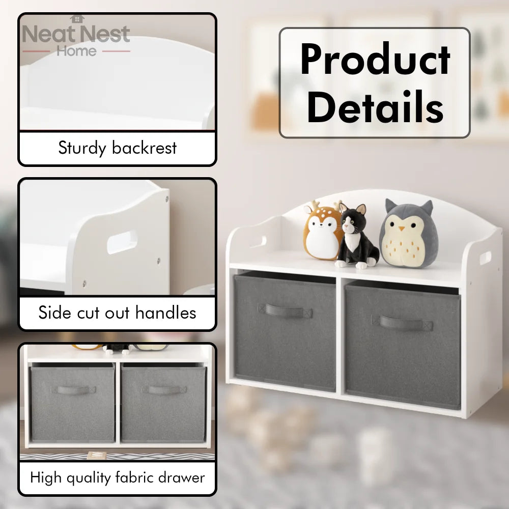 Kids book rack storage