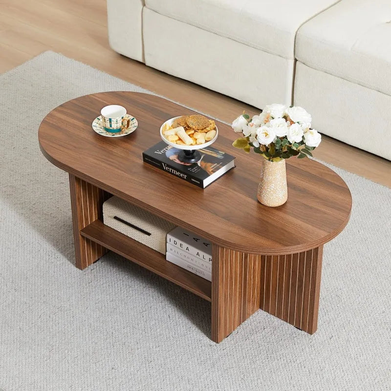 43.3” Coffee Table with Storage